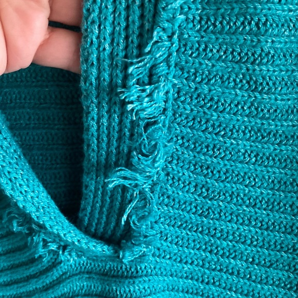 Free People NWT Marlie Ribbed Knit Vneck Pullover Sweater Size XS - Picture 7 of 14